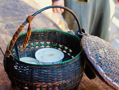 Daily offering for the Buddha in Jingmai